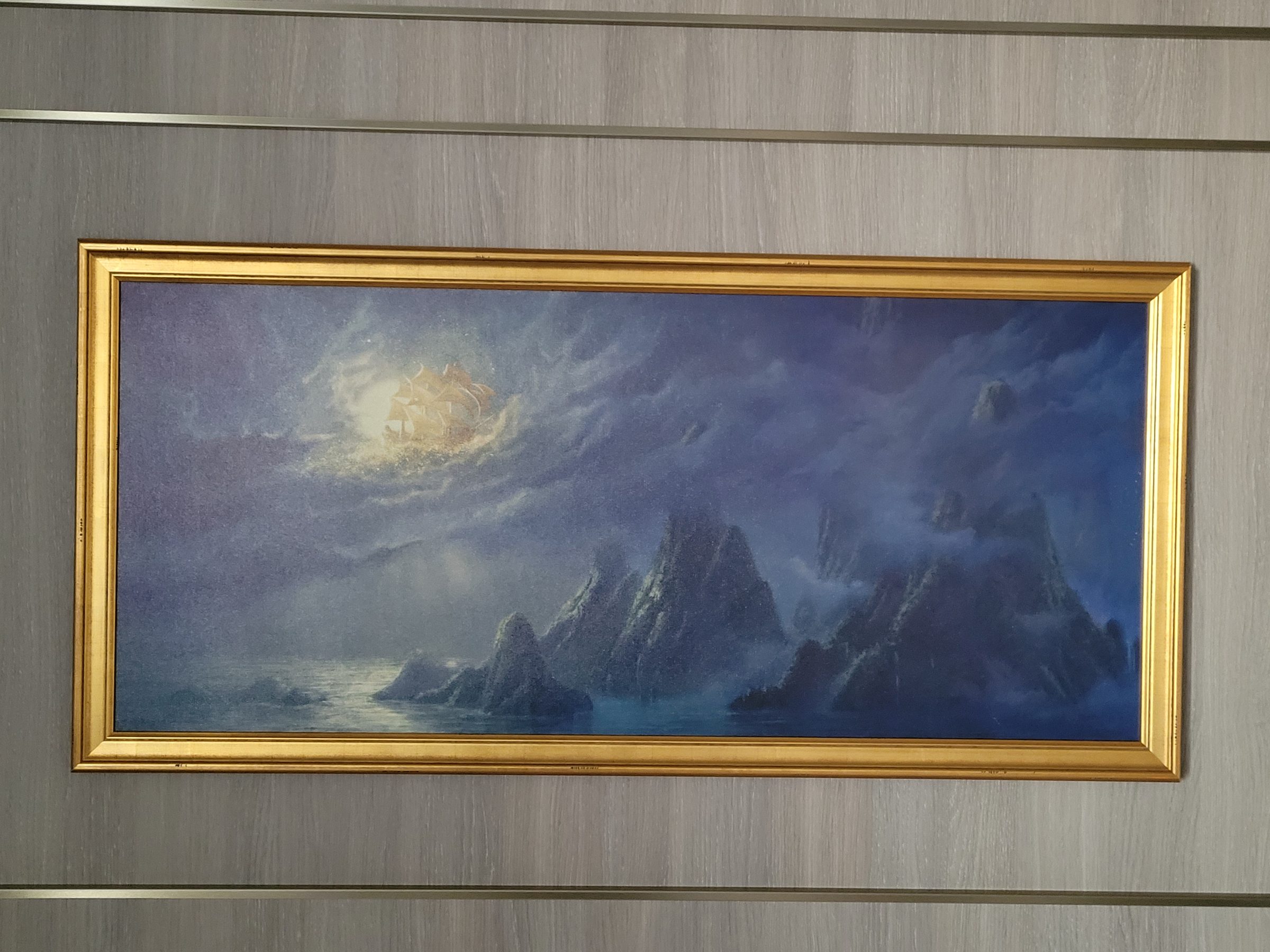 The Neverland painting in the Disney Wish concierge stateroom